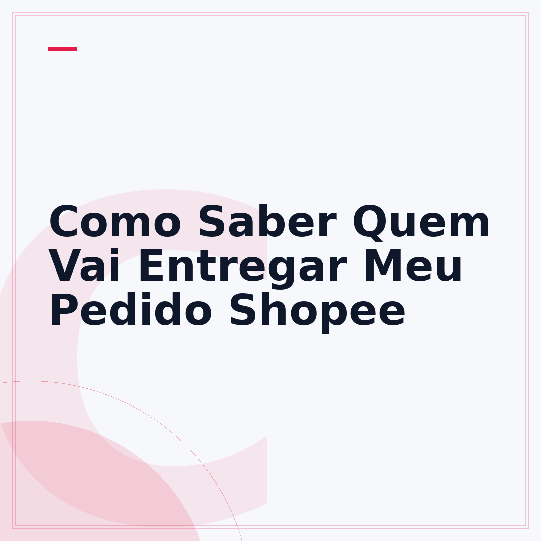 Como Saber Quem Vai Entregar Meu Pedido Shopee
