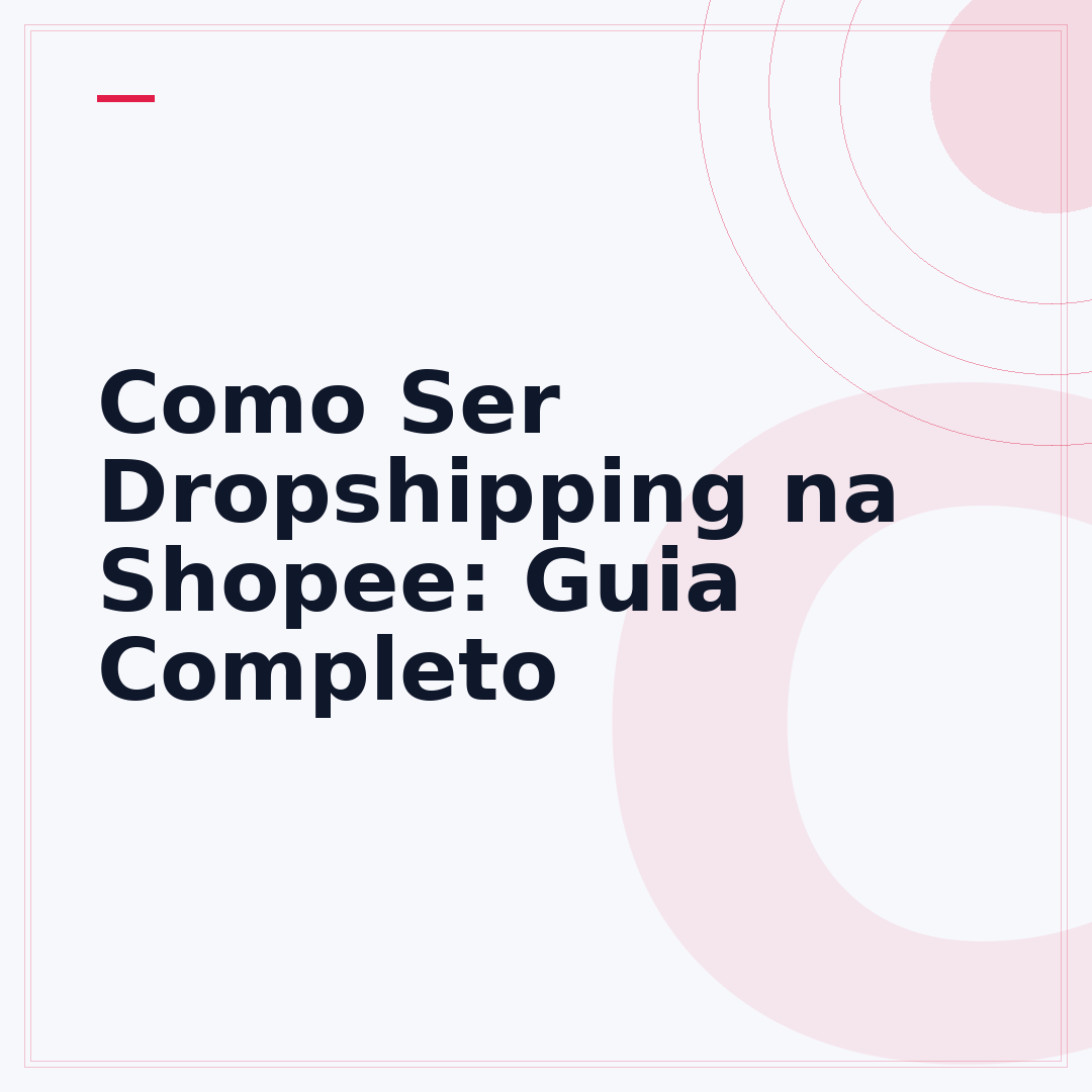 Como Ser Dropshipping na Shopee: Guia Completo