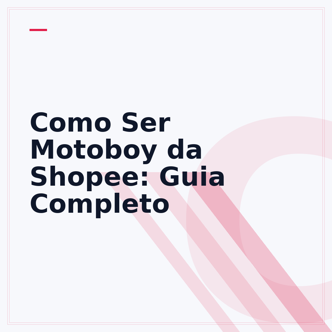 Como Ser Motoboy da Shopee: Guia Completo
