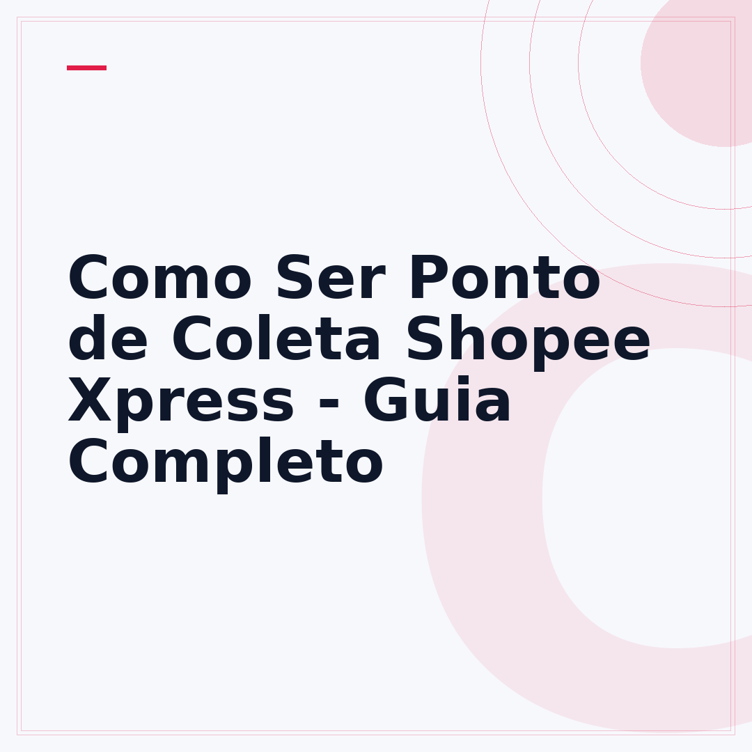 Como Ser Ponto de Coleta Shopee Xpress - Guia Completo