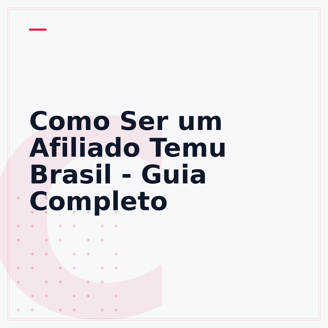 Como Ser um Afiliado Temu Brasil - Guia Completo