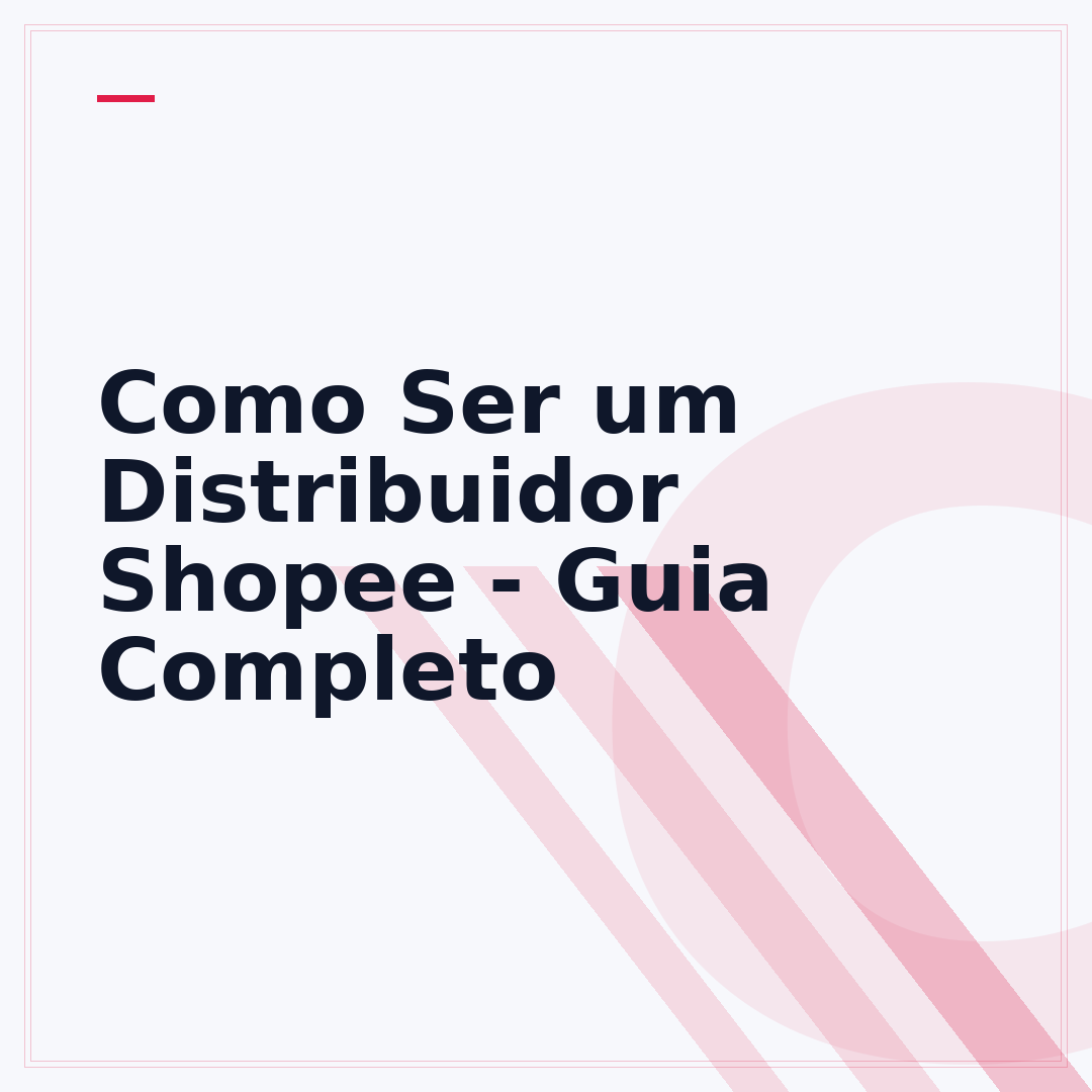 Como Ser um Distribuidor Shopee - Guia Completo