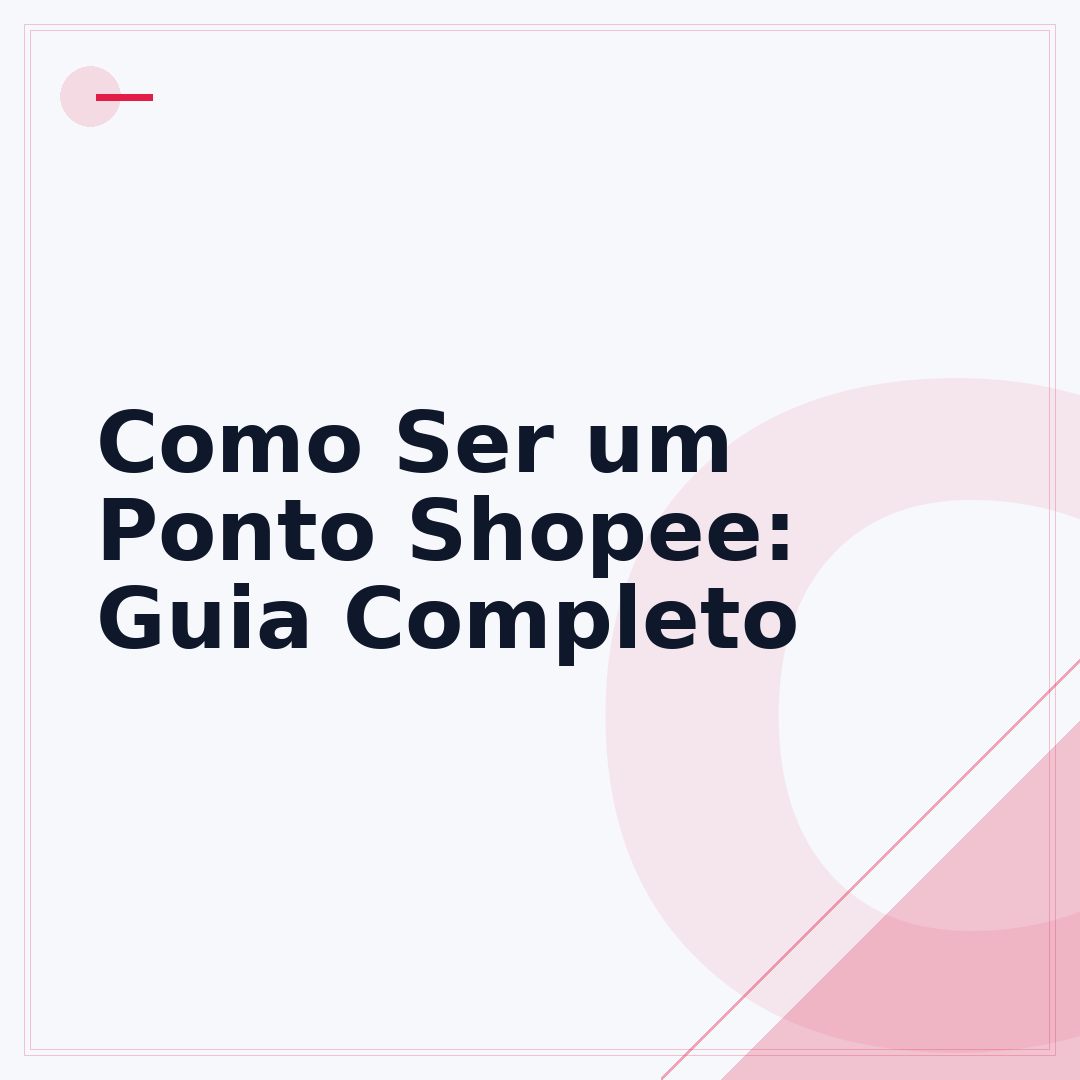 Como Ser um Ponto Shopee: Guia Completo