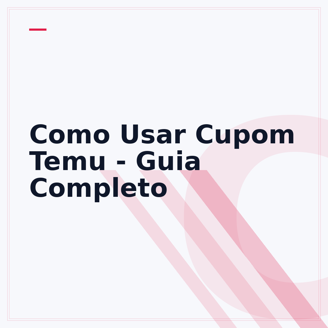 Como Usar Cupom Temu - Guia Completo