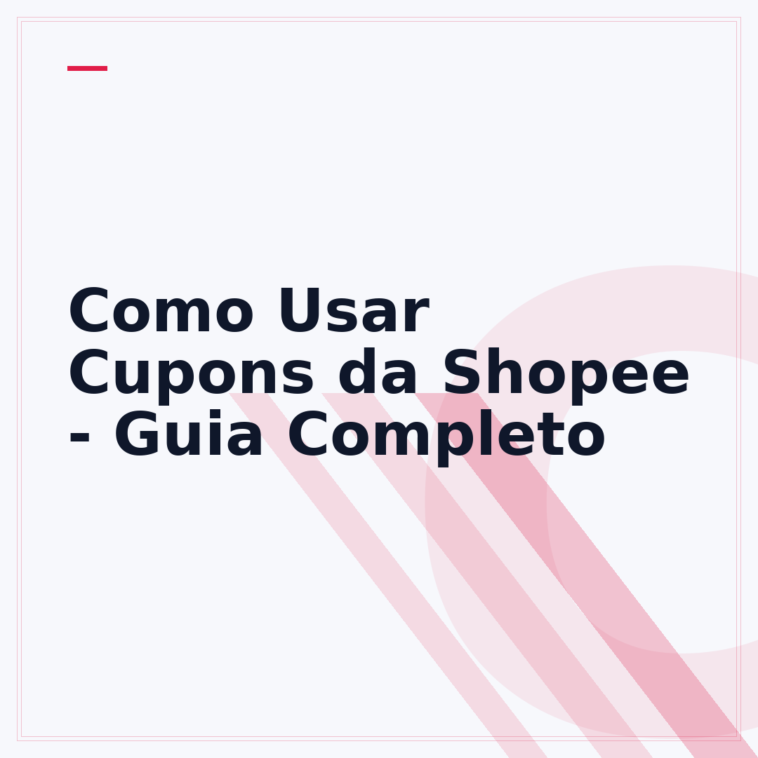 Como Usar Cupons da Shopee - Guia Completo