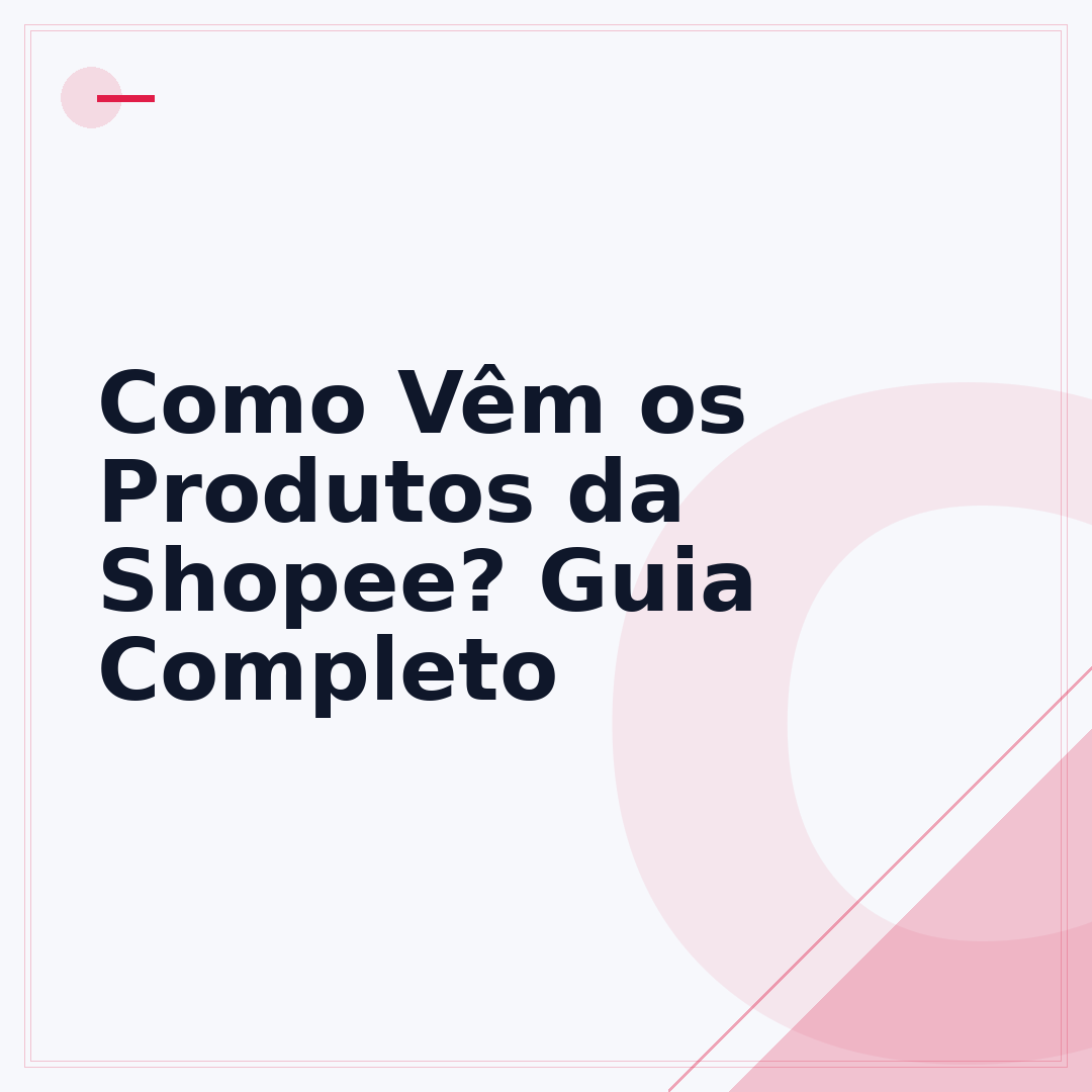 Como Vêm os Produtos da Shopee? Guia Completo