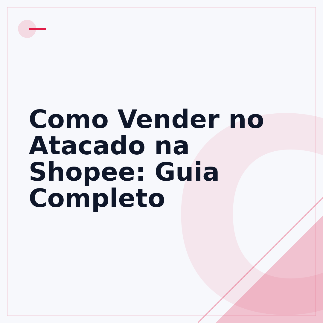 Como Vender no Atacado na Shopee: Guia Completo