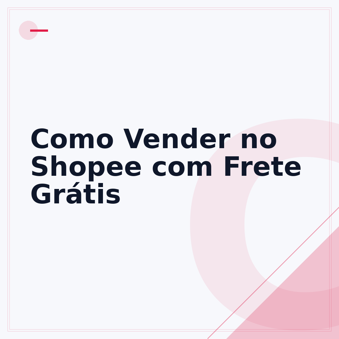 Como Vender no Shopee com Frete Grátis