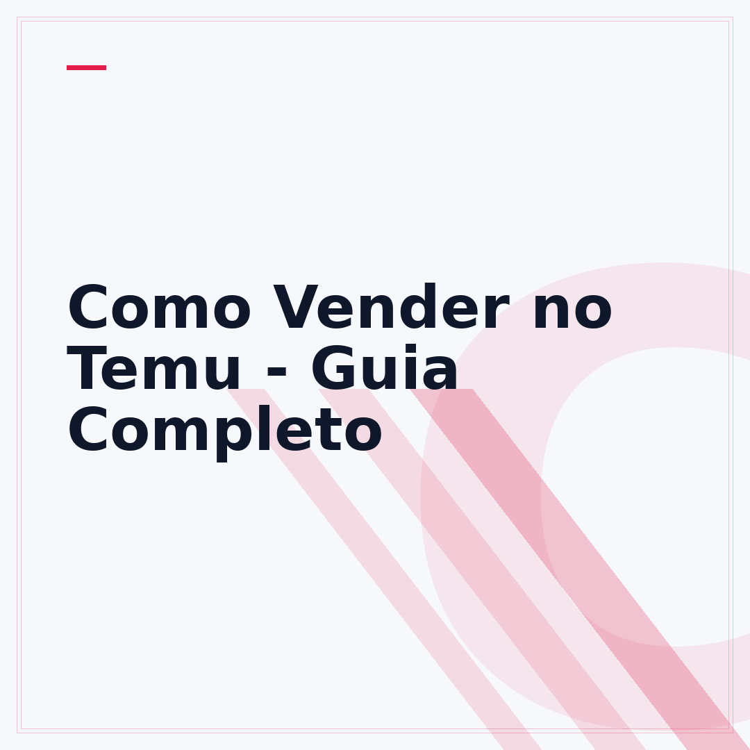 Como Vender no Temu - Guia Completo
