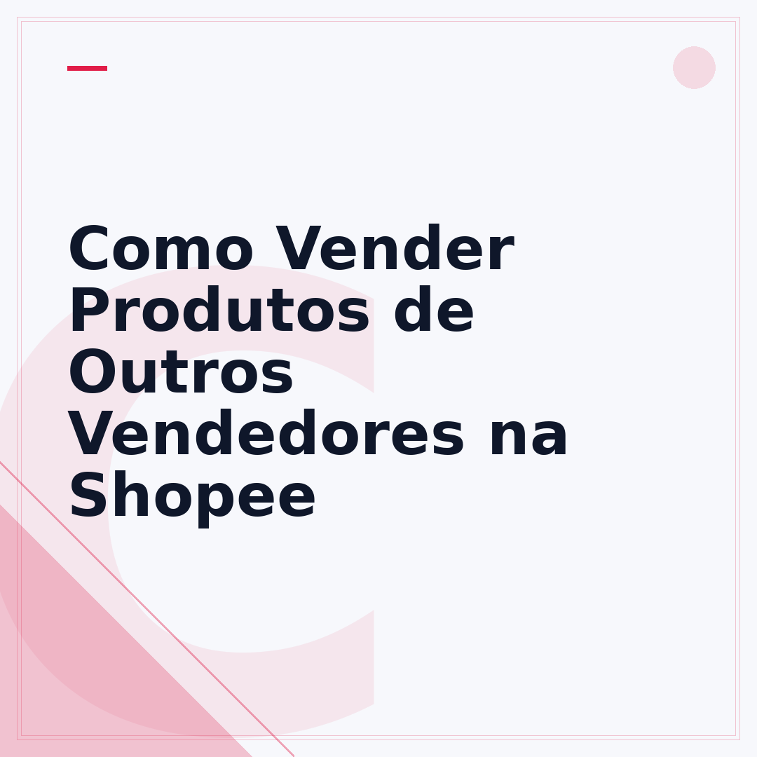 Como Vender Produtos de Outros Vendedores na Shopee