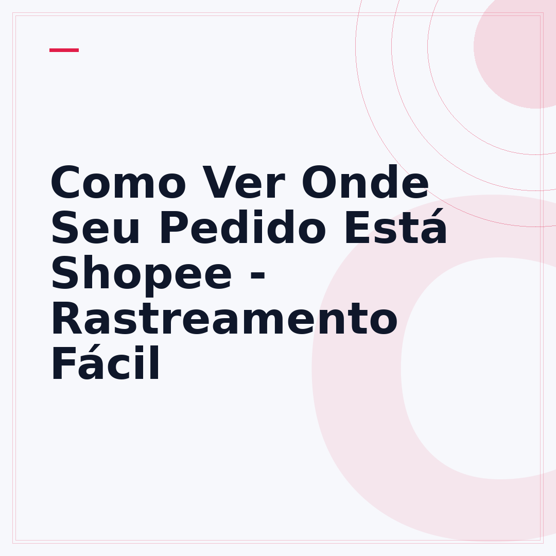Como Ver Onde Seu Pedido Está Shopee - Rastreamento Fácil