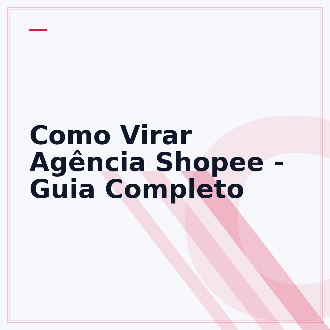 Como Virar Agência Shopee - Guia Completo