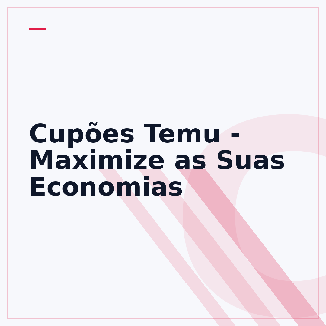 Cupões Temu - Maximize as Suas Economias