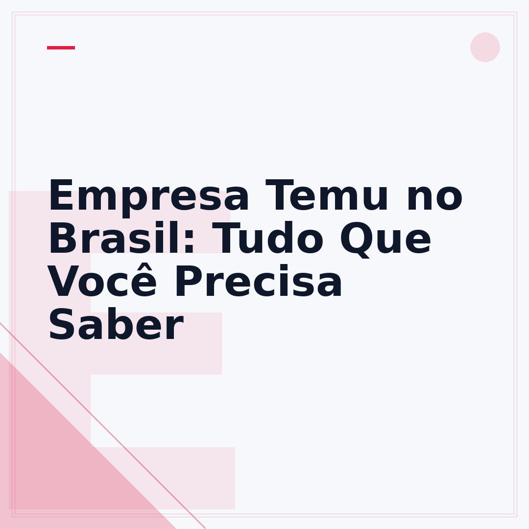 Empresa Temu no Brasil: Tudo Que Você Precisa Saber