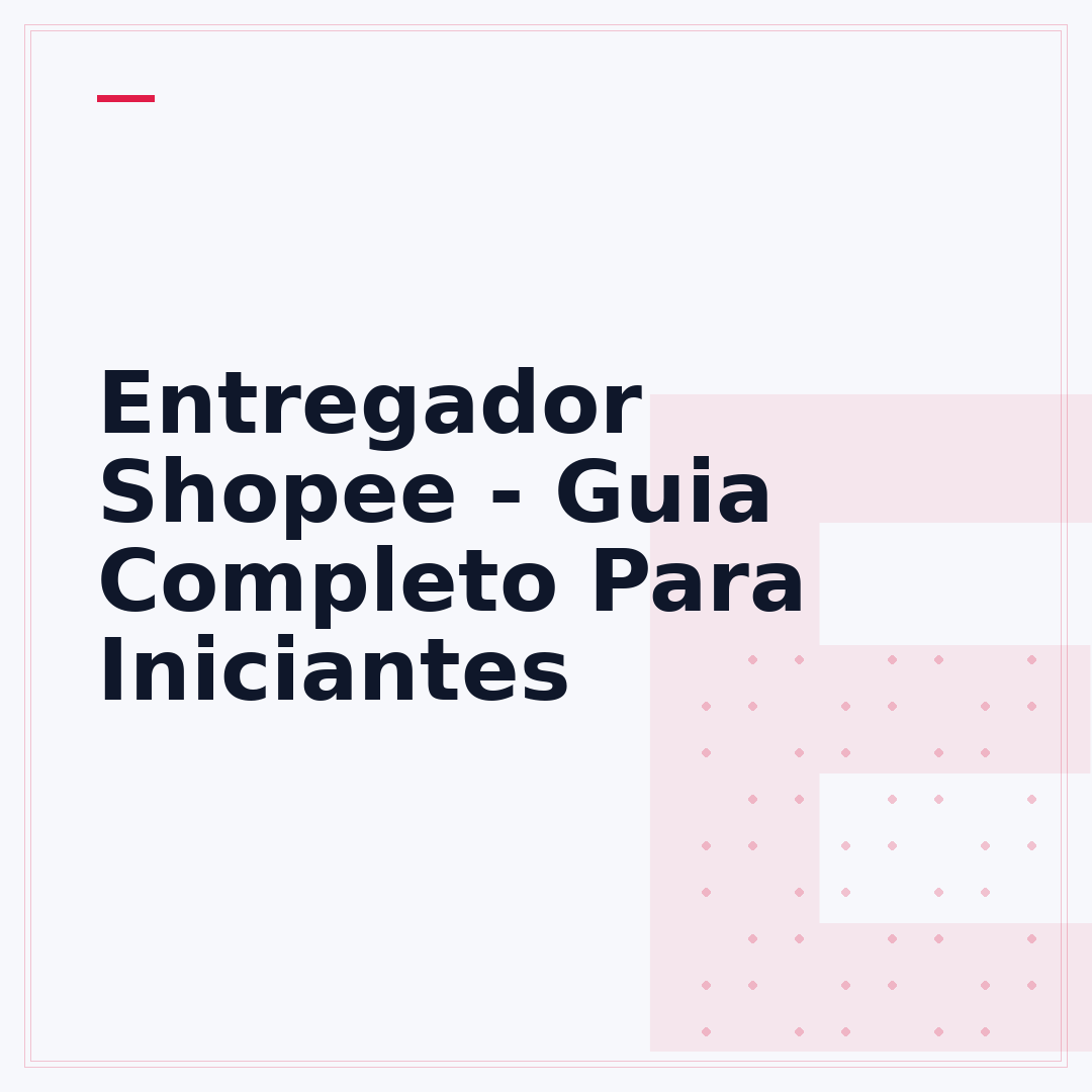 Entregador Shopee - Guia Completo Para Iniciantes