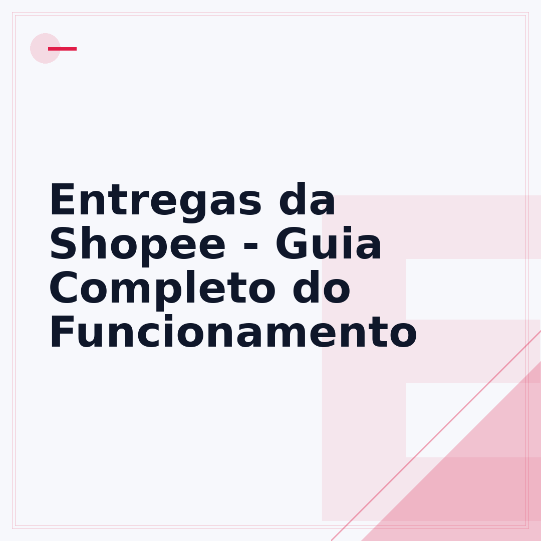 Entregas da Shopee - Guia Completo do Funcionamento