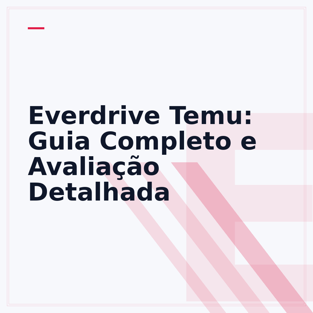 Everdrive Temu: Guia Completo e Avaliação Detalhada