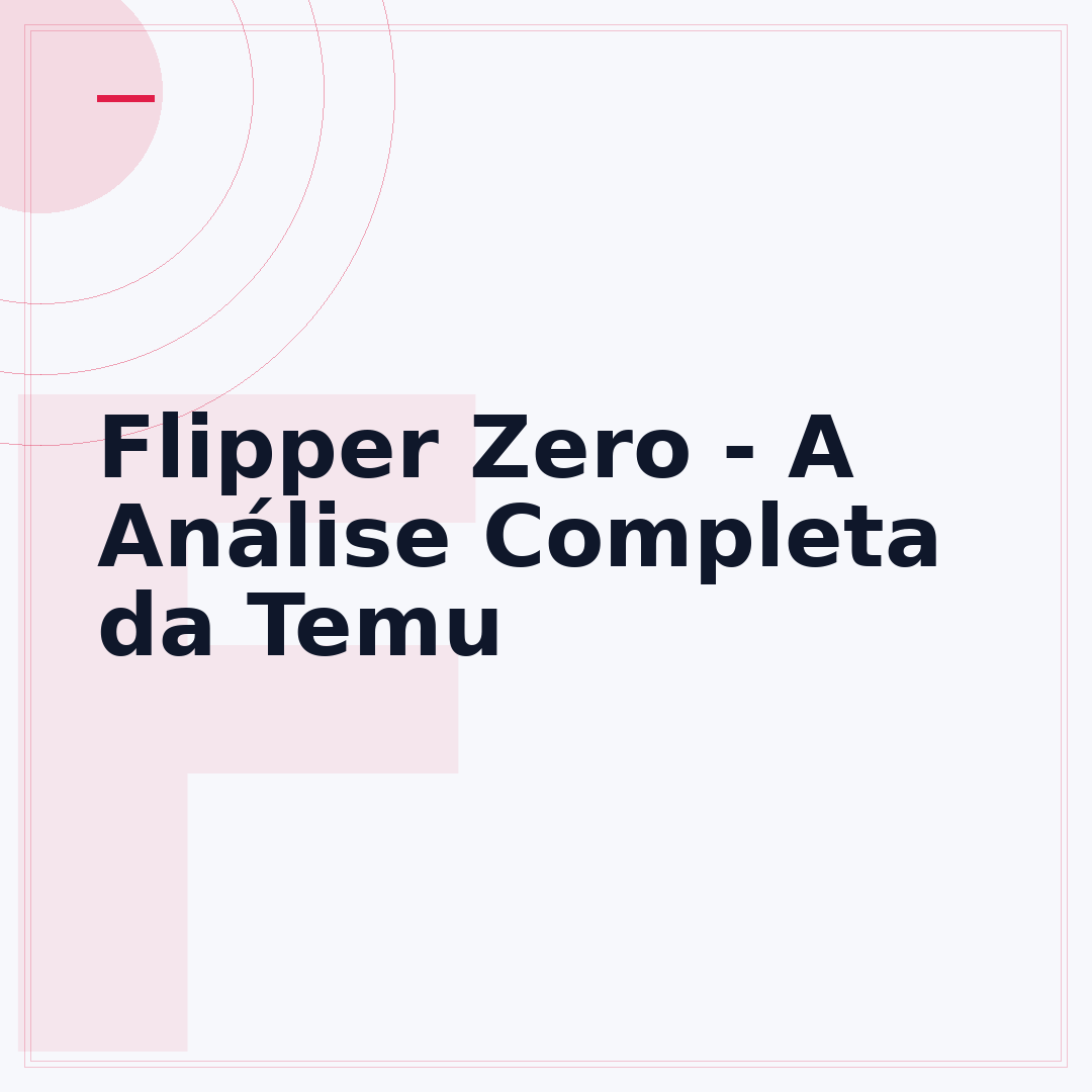 Flipper Zero - A Análise Completa da Temu