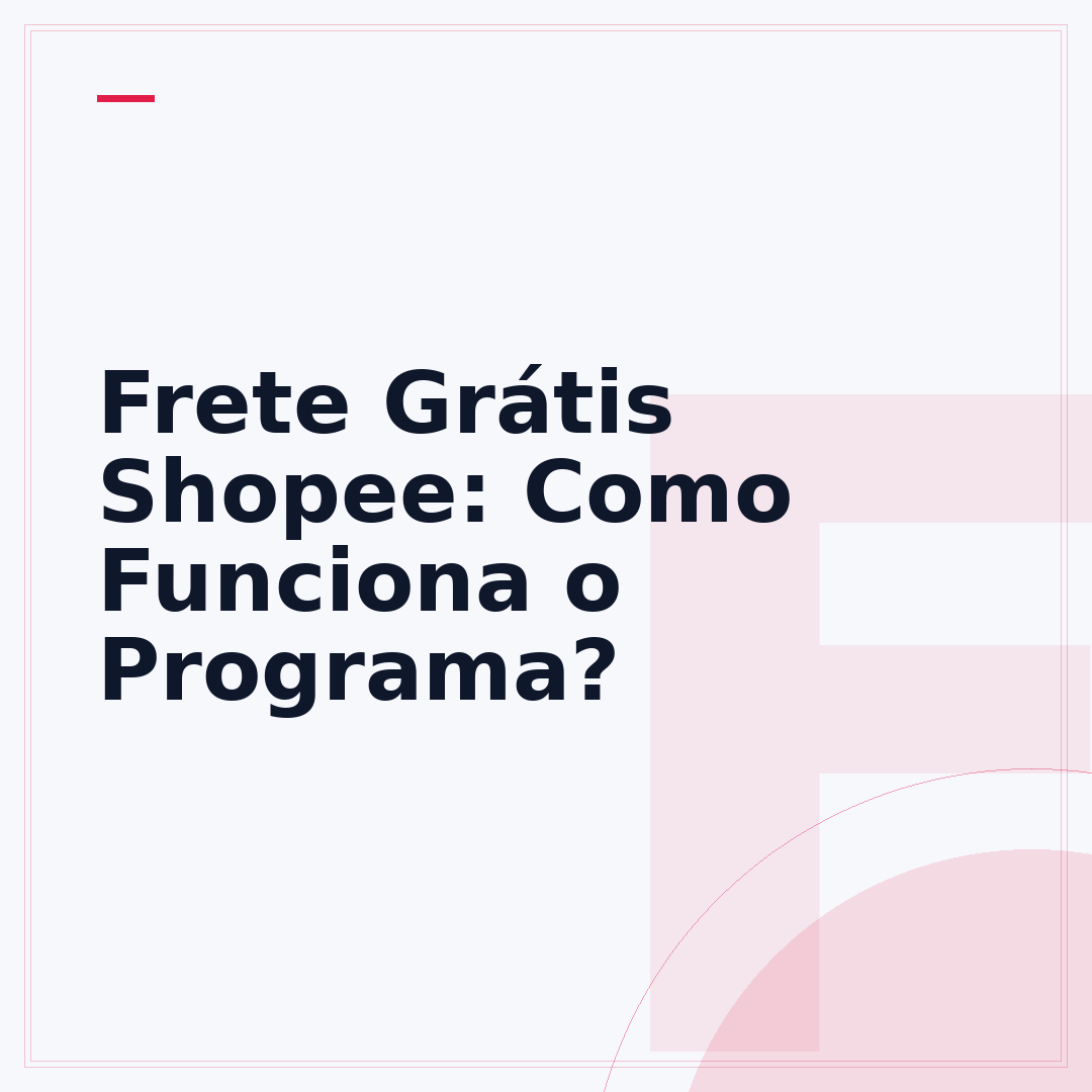 Frete Grátis Shopee: Como Funciona o Programa?