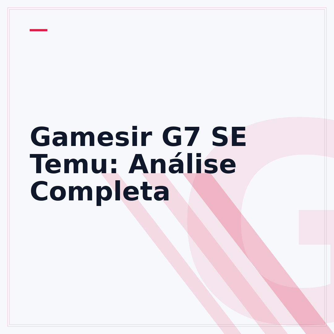Gamesir G7 SE Temu: Análise Completa