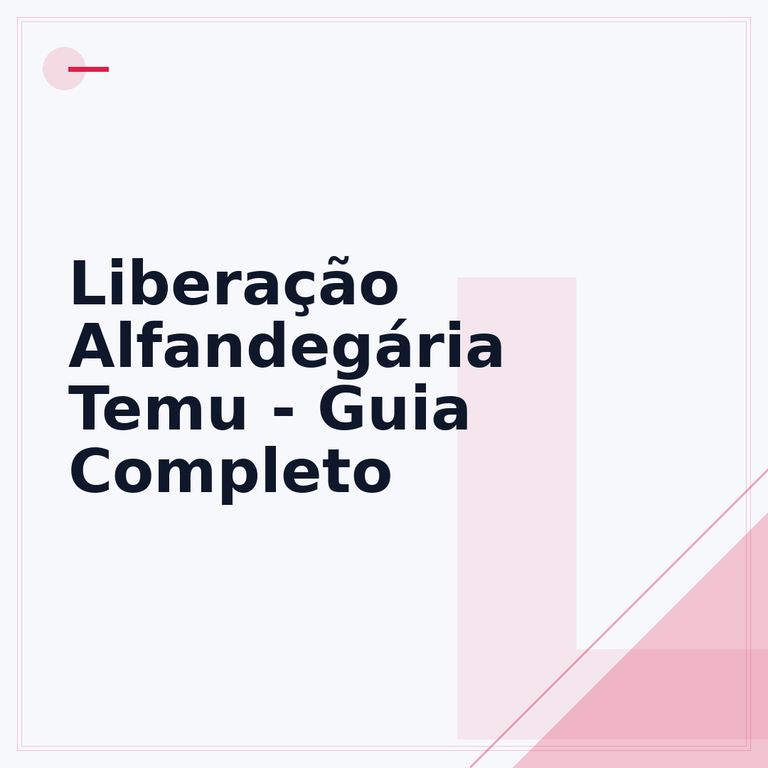 Liberação Alfandegária Temu - Guia Completo