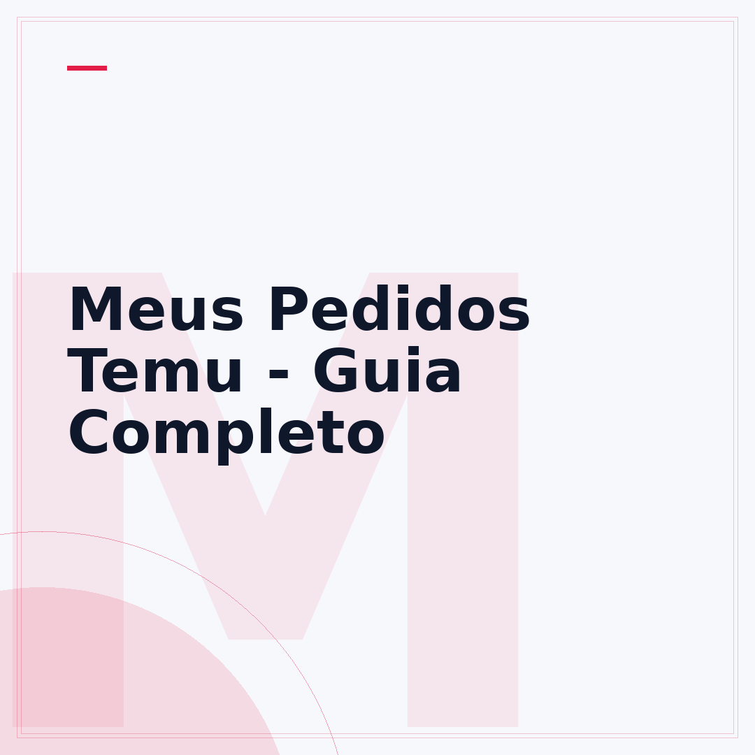 Meus Pedidos Temu - Guia Completo