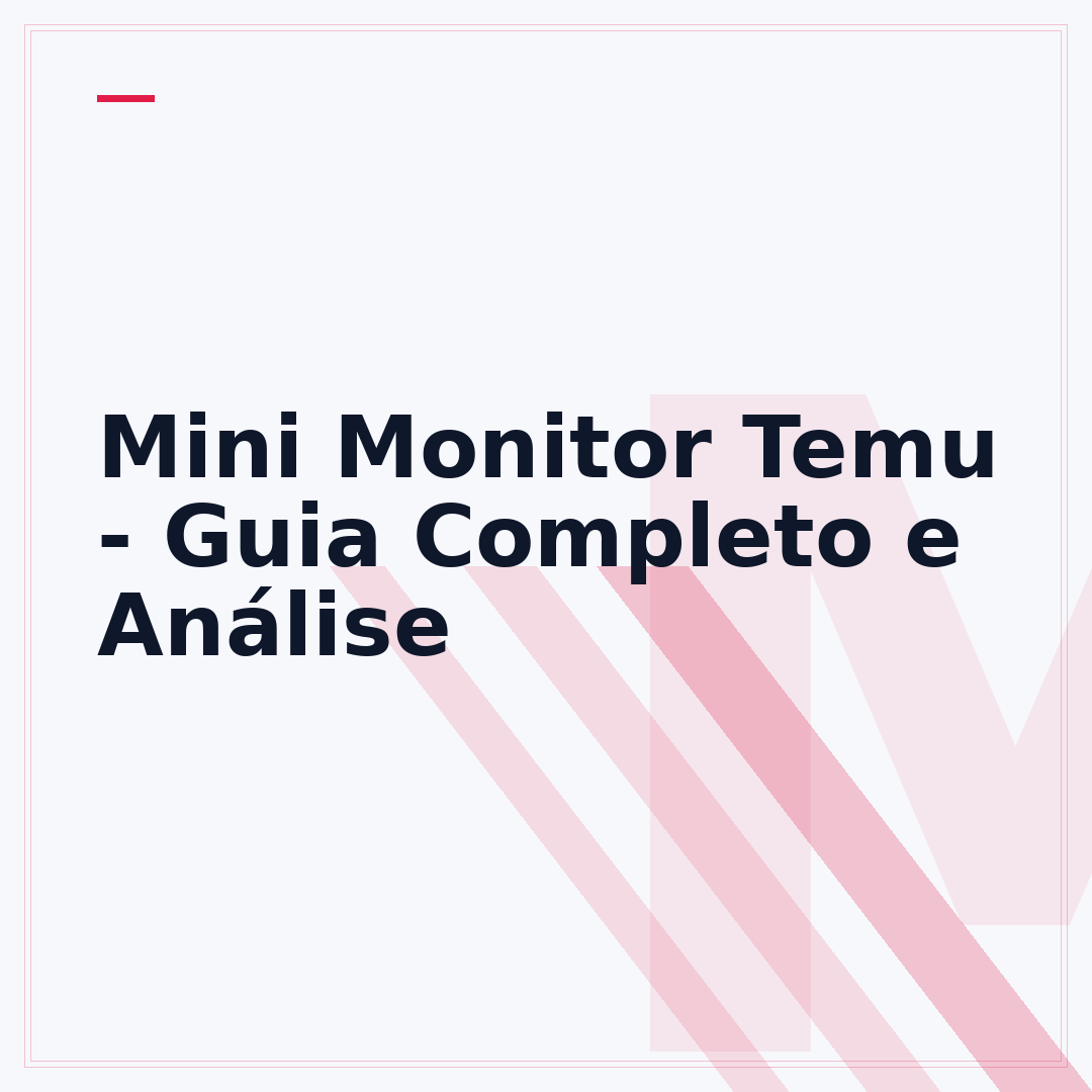 Mini Monitor Temu - Guia Completo e Análise