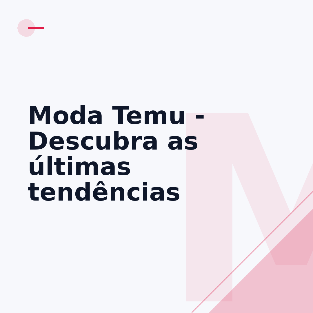 Moda Temu - Descubra as últimas tendências