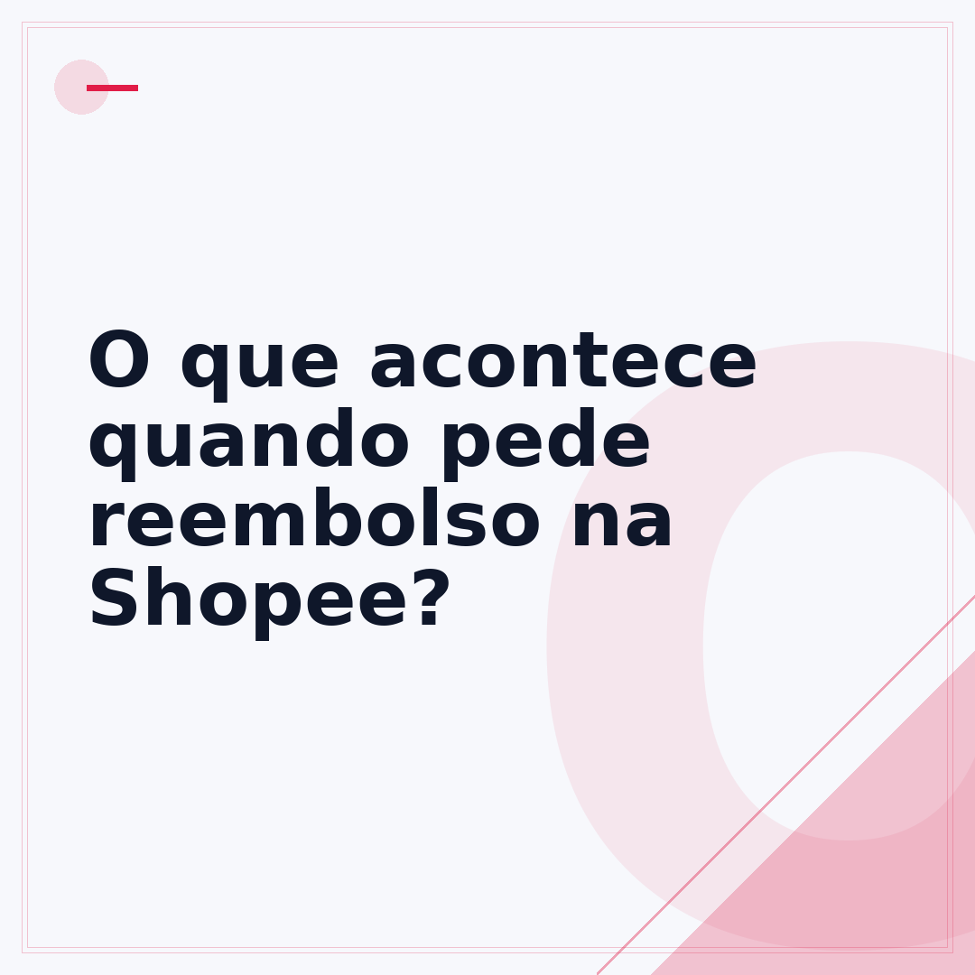 O que acontece quando pede reembolso na Shopee?