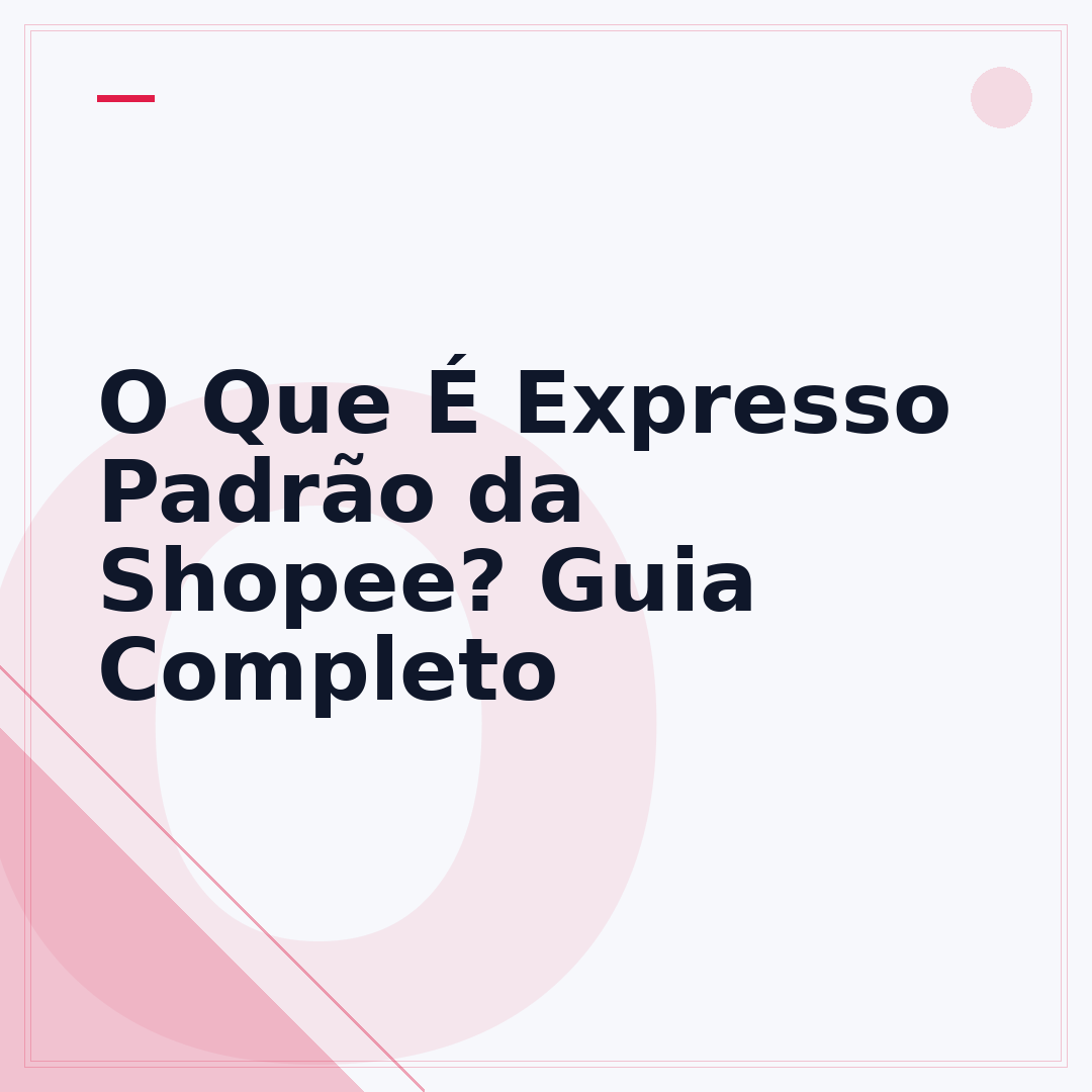 O Que É Expresso Padrão da Shopee? Guia Completo