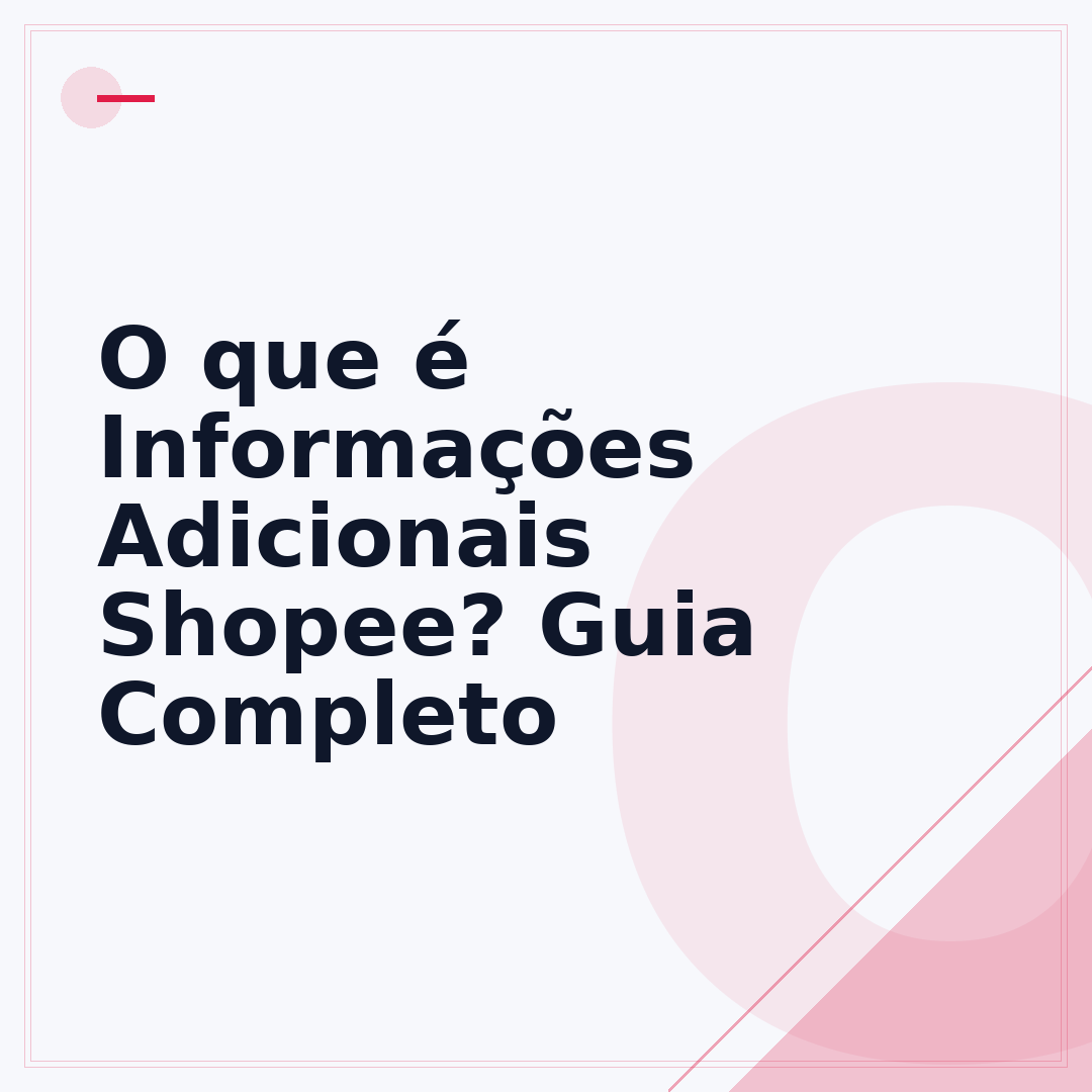 O que é Informações Adicionais Shopee? Guia Completo