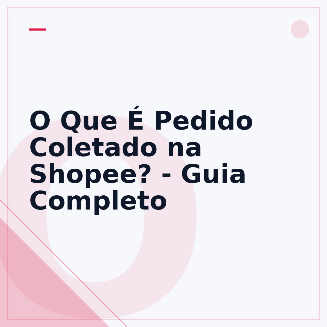 O Que É Pedido Coletado na Shopee? - Guia Completo