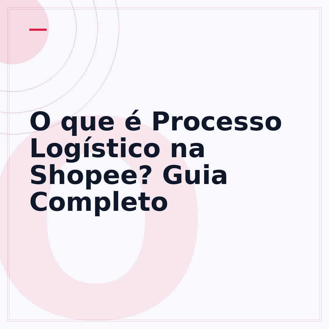O que é Processo Logístico na Shopee? Guia Completo