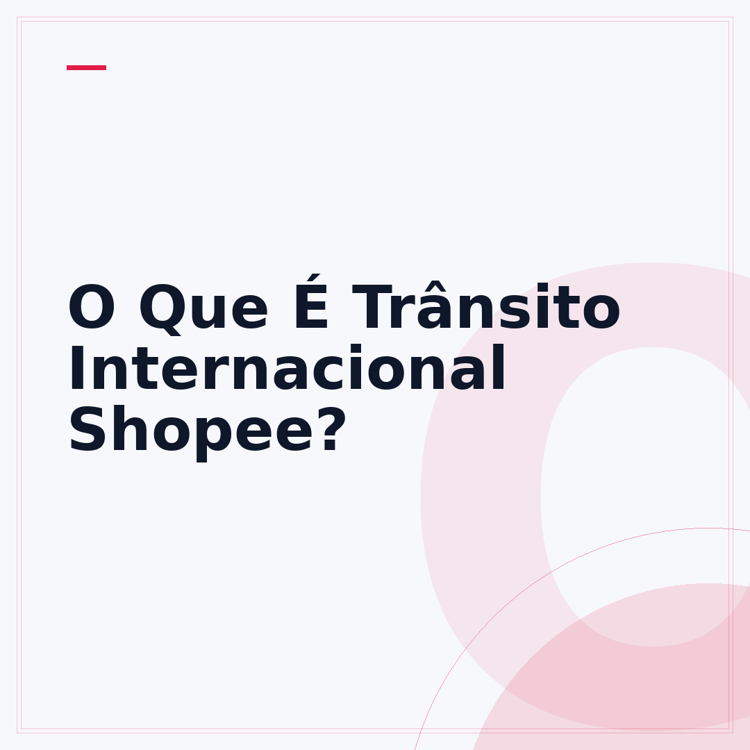 O Que É Trânsito Internacional Shopee?