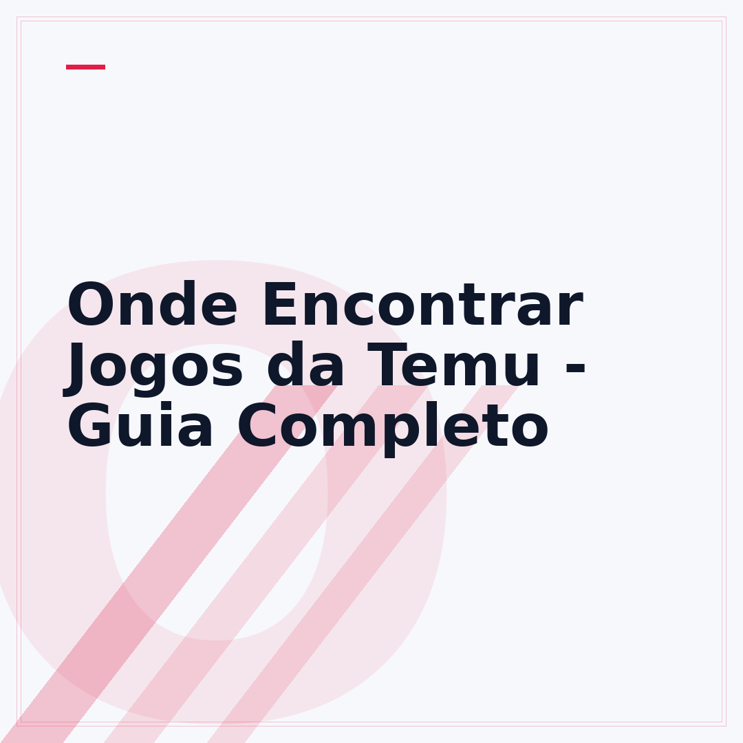 Onde Encontrar Jogos da Temu - Guia Completo