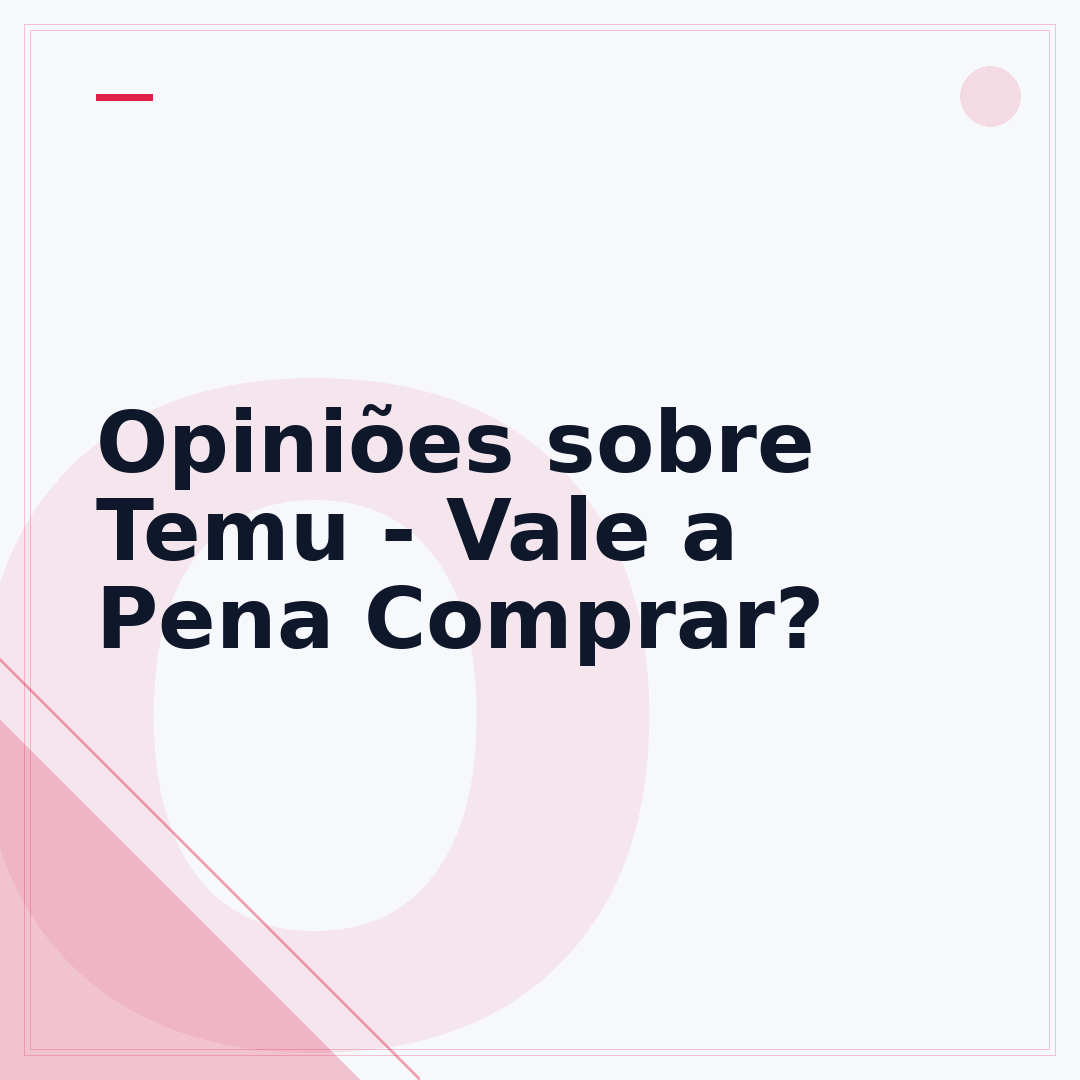 Opiniões sobre Temu - Vale a Pena Comprar?