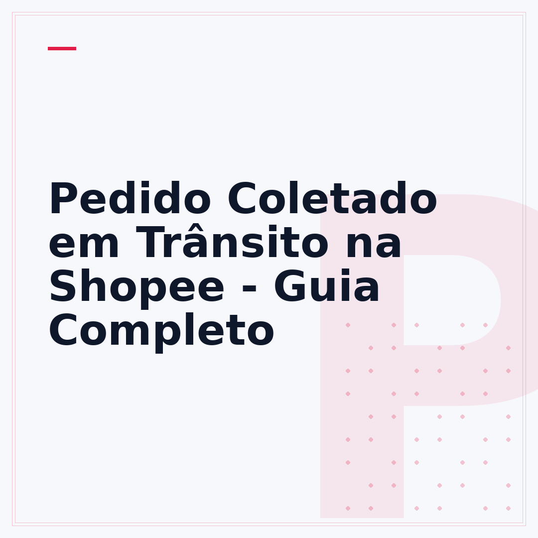 Pedido Coletado em Trânsito na Shopee - Guia Completo