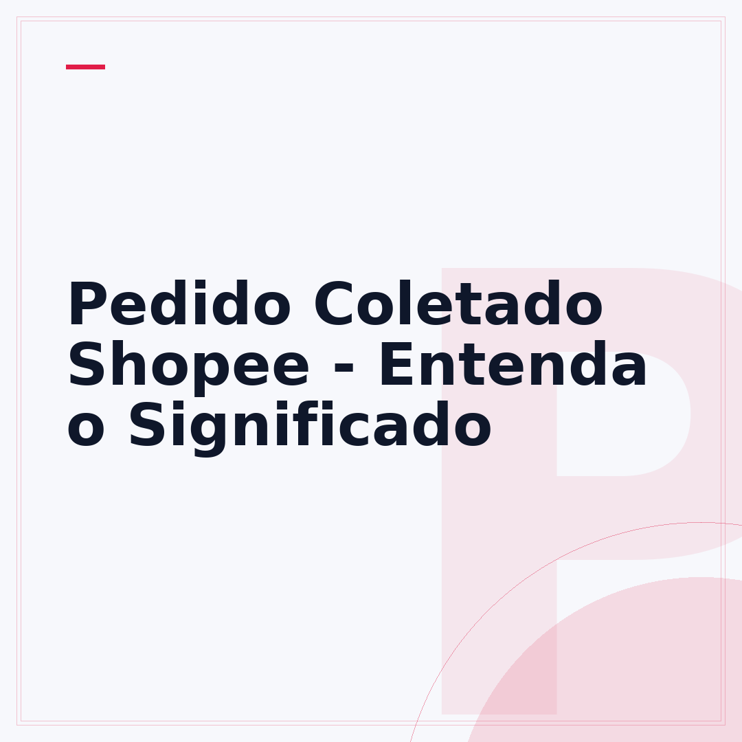 Pedido Coletado Shopee - Entenda o Significado