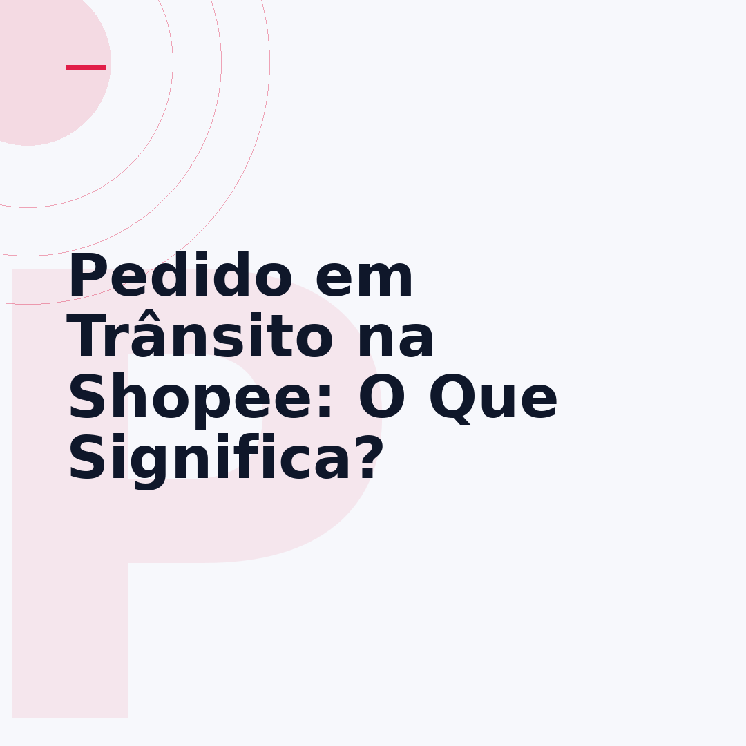 Pedido em Trânsito na Shopee: O Que Significa?
