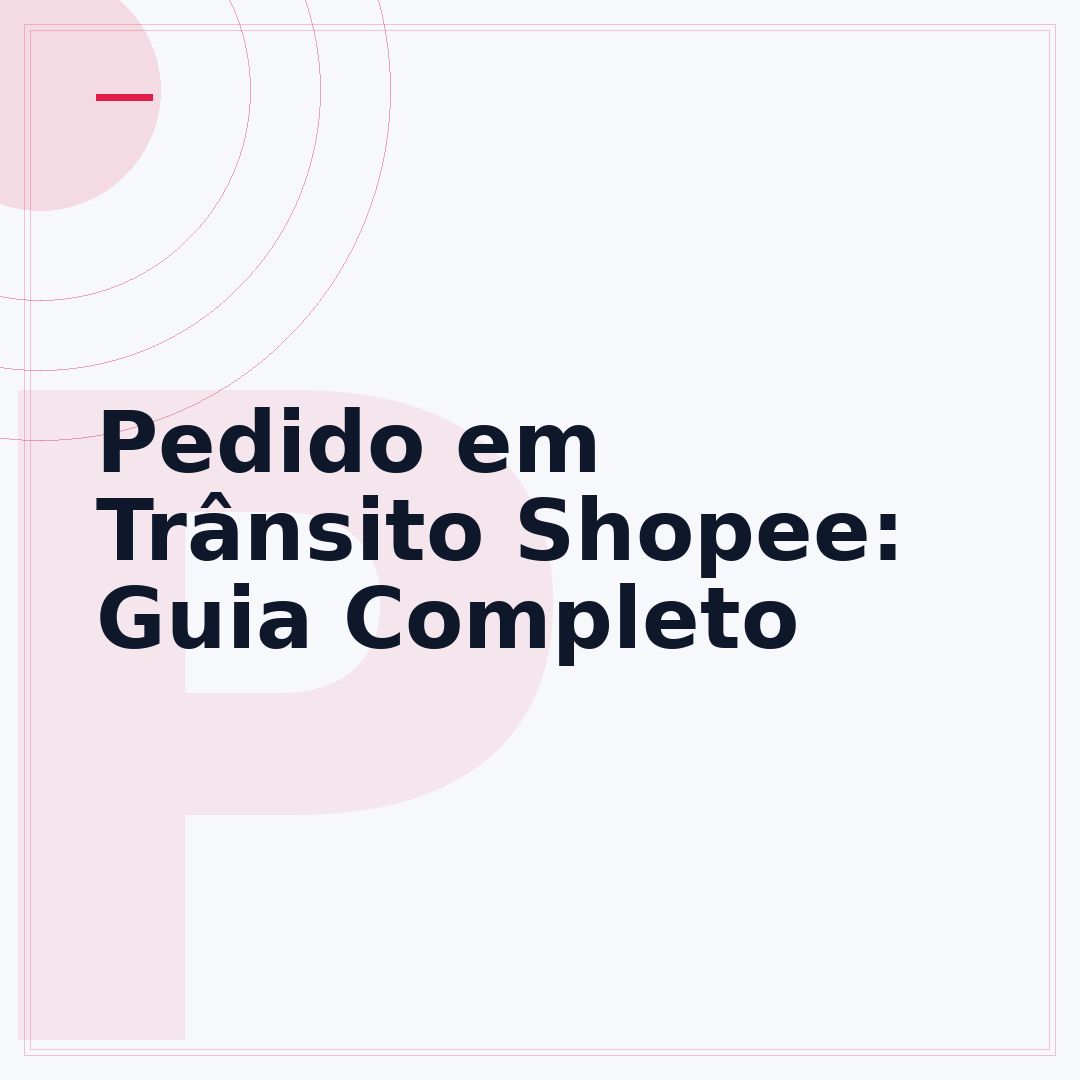 Pedido em Trânsito Shopee: Guia Completo