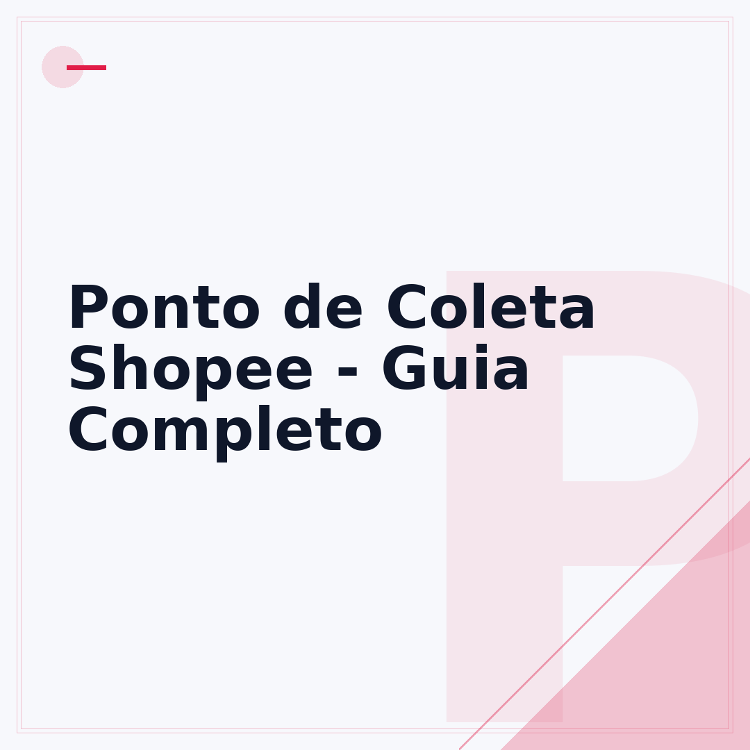 Ponto de Coleta Shopee - Guia Completo