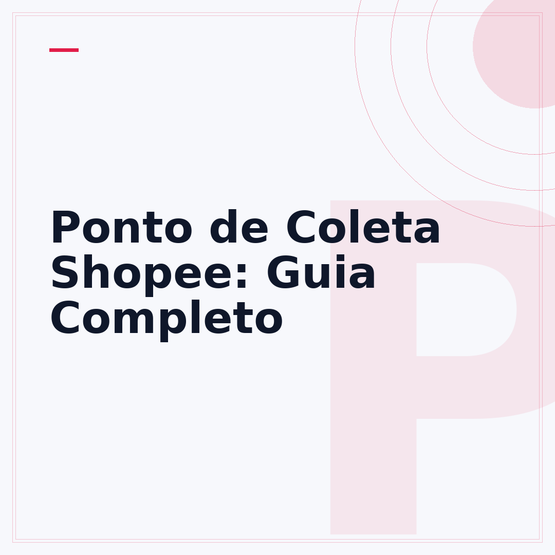 Ponto de Coleta Shopee: Guia Completo