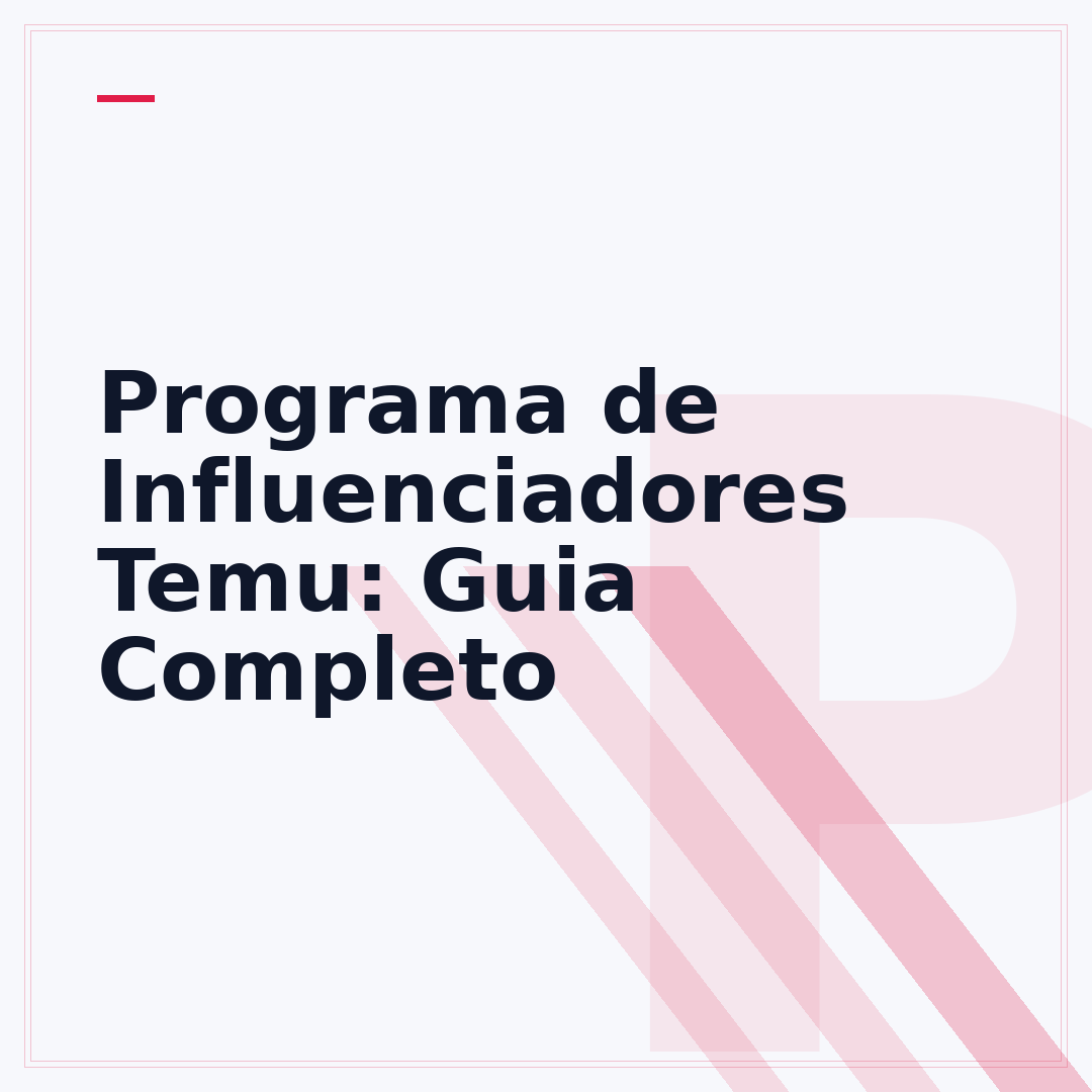 Programa de Influenciadores Temu: Guia Completo