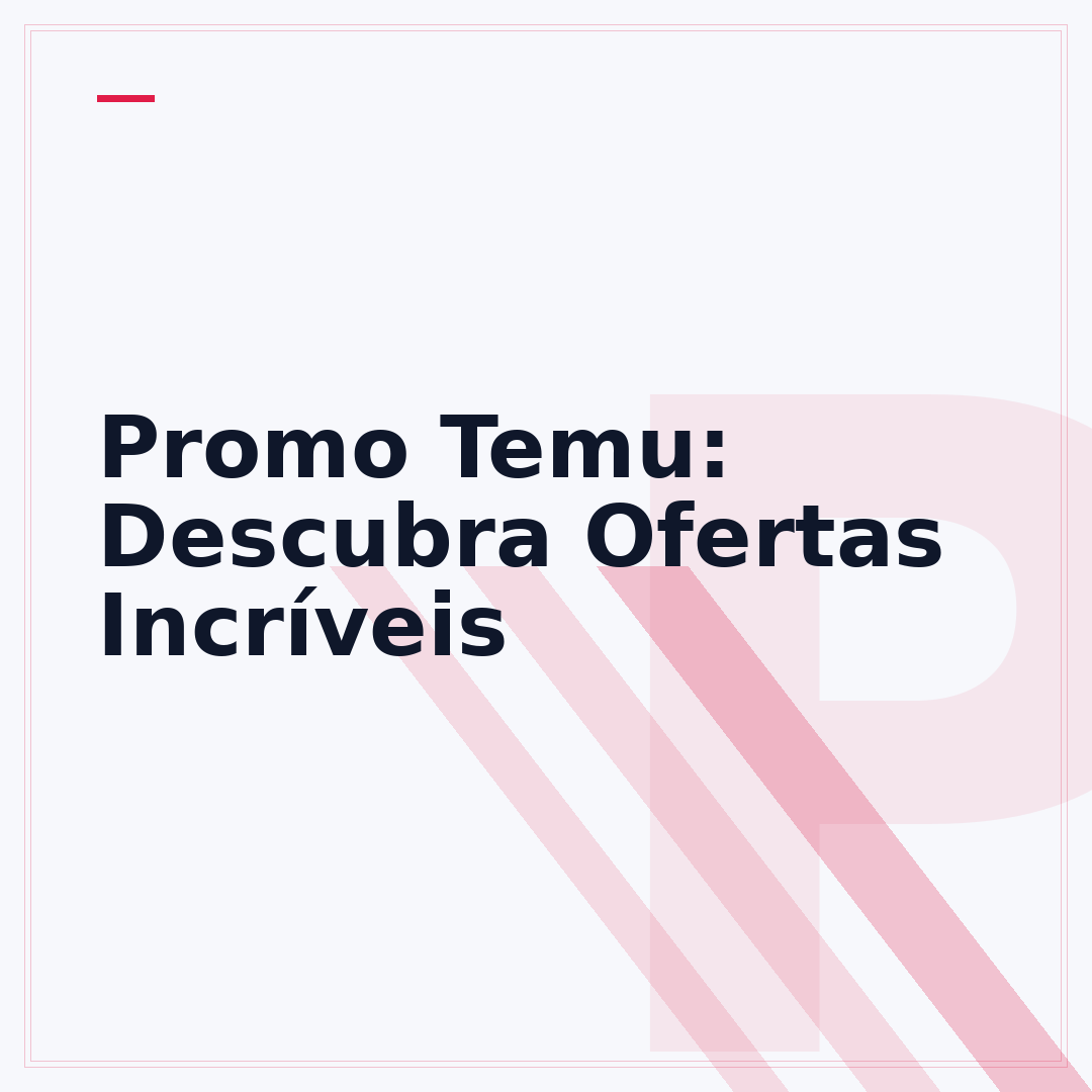 Promo Temu: Descubra Ofertas Incríveis