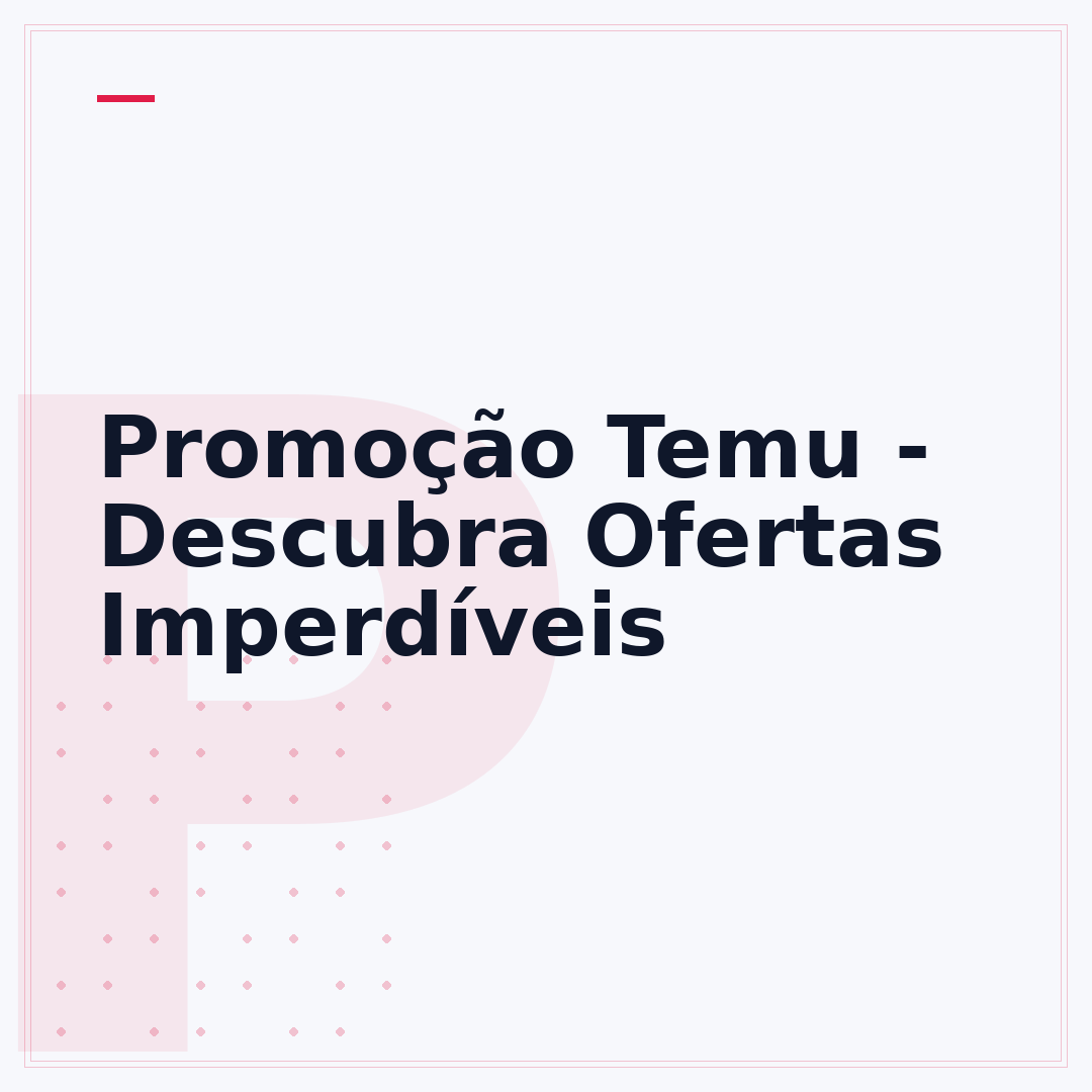 Promoção Temu - Descubra Ofertas Imperdíveis