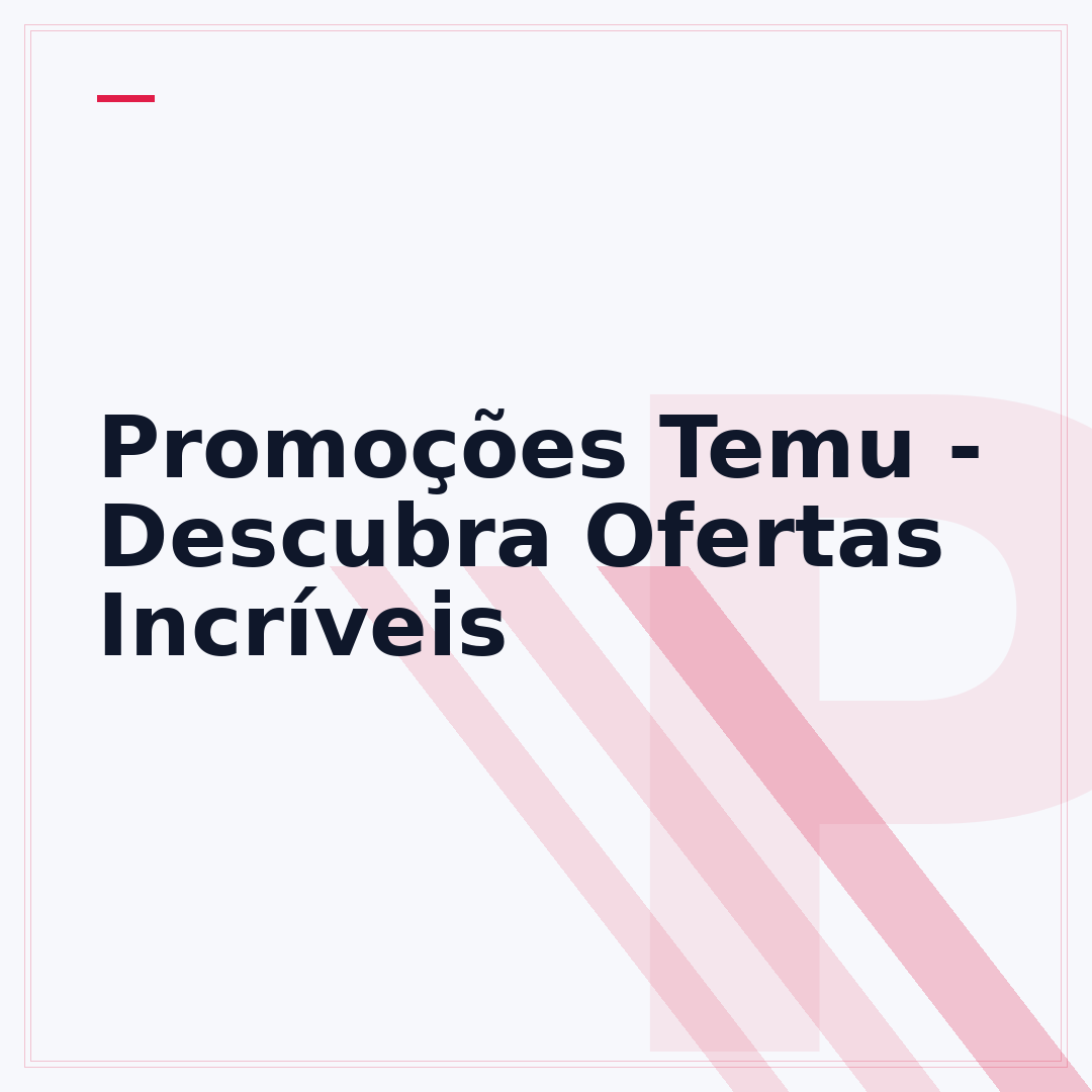 Promoções Temu - Descubra Ofertas Incríveis