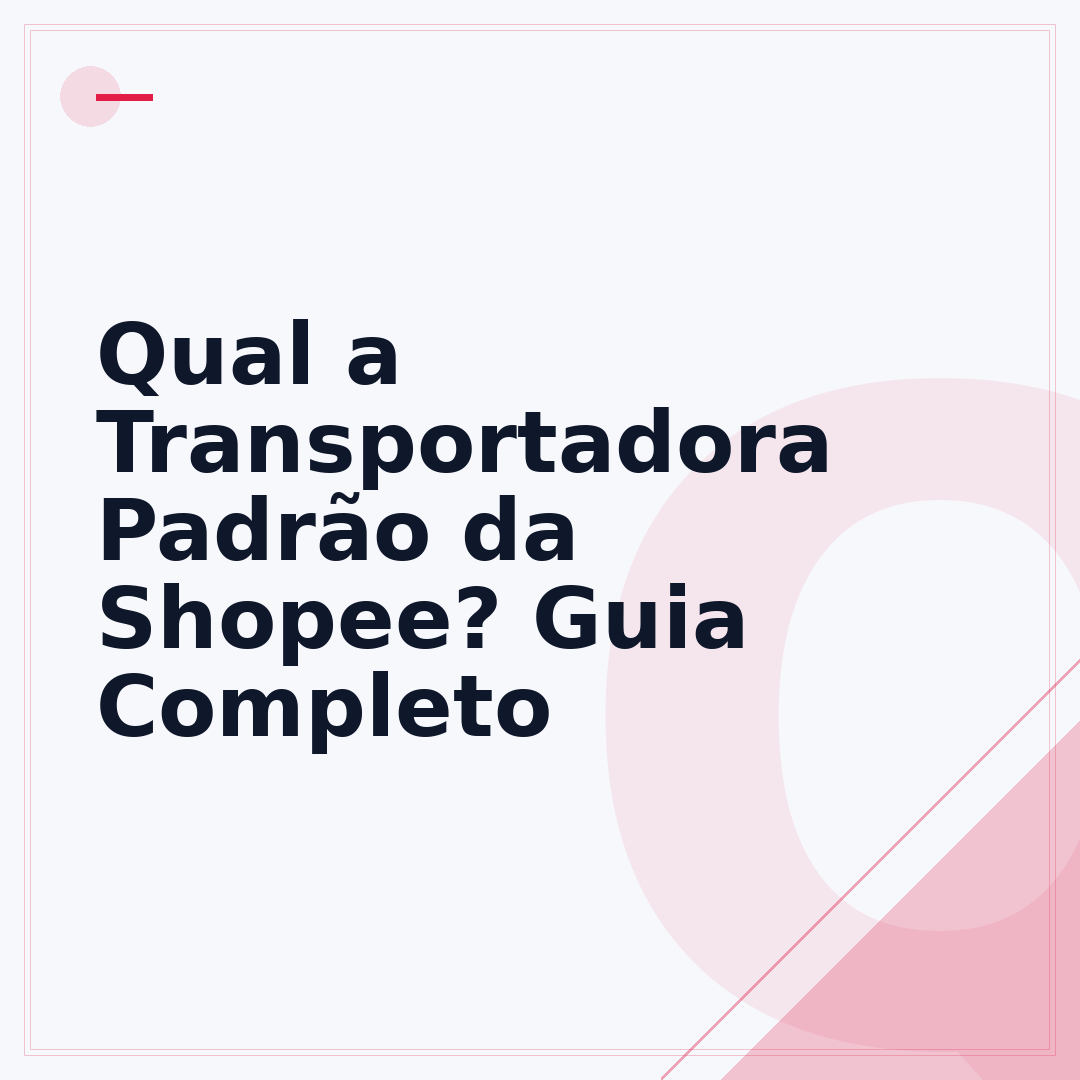 Qual a Transportadora Padrão da Shopee? Guia Completo