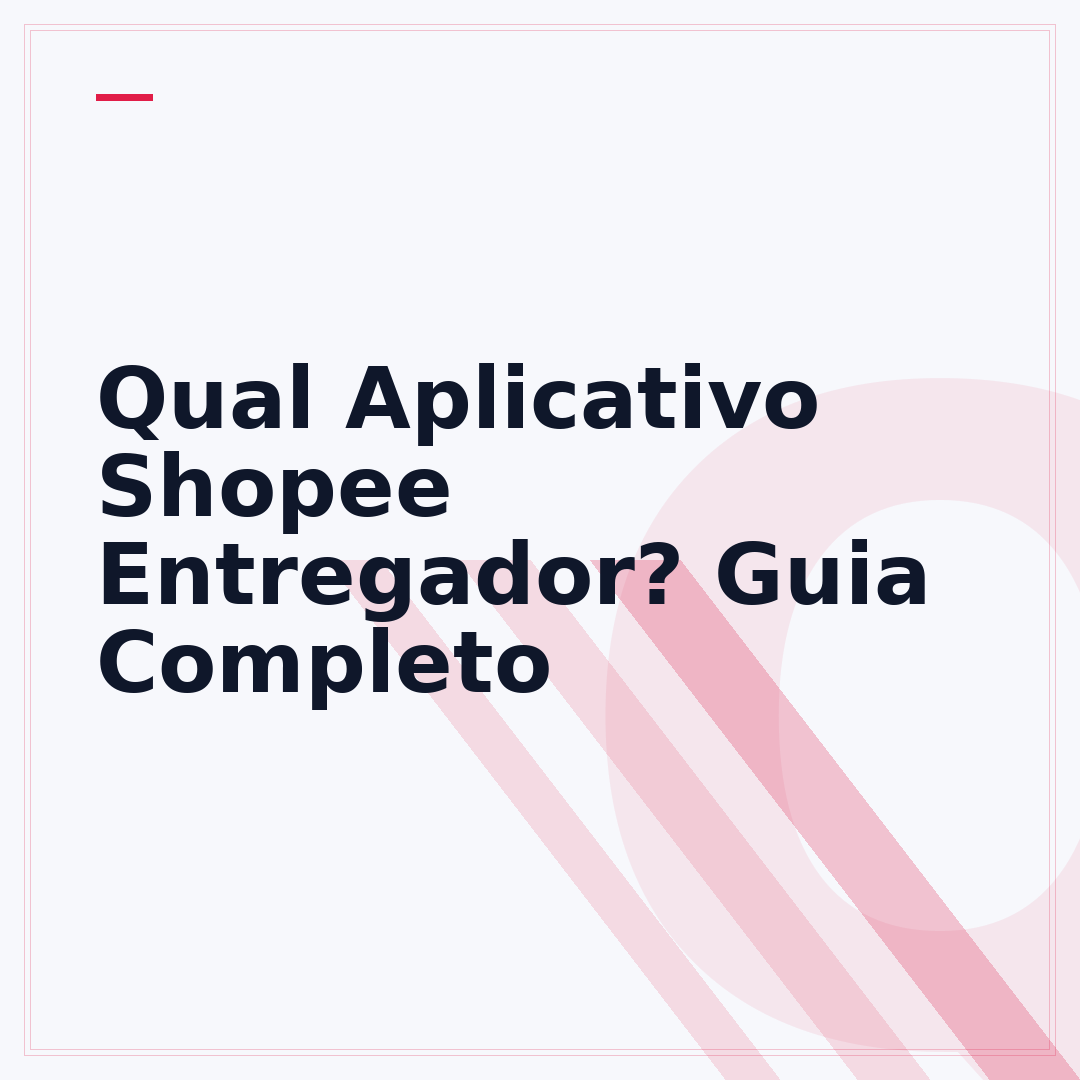 Qual Aplicativo Shopee Entregador? Guia Completo