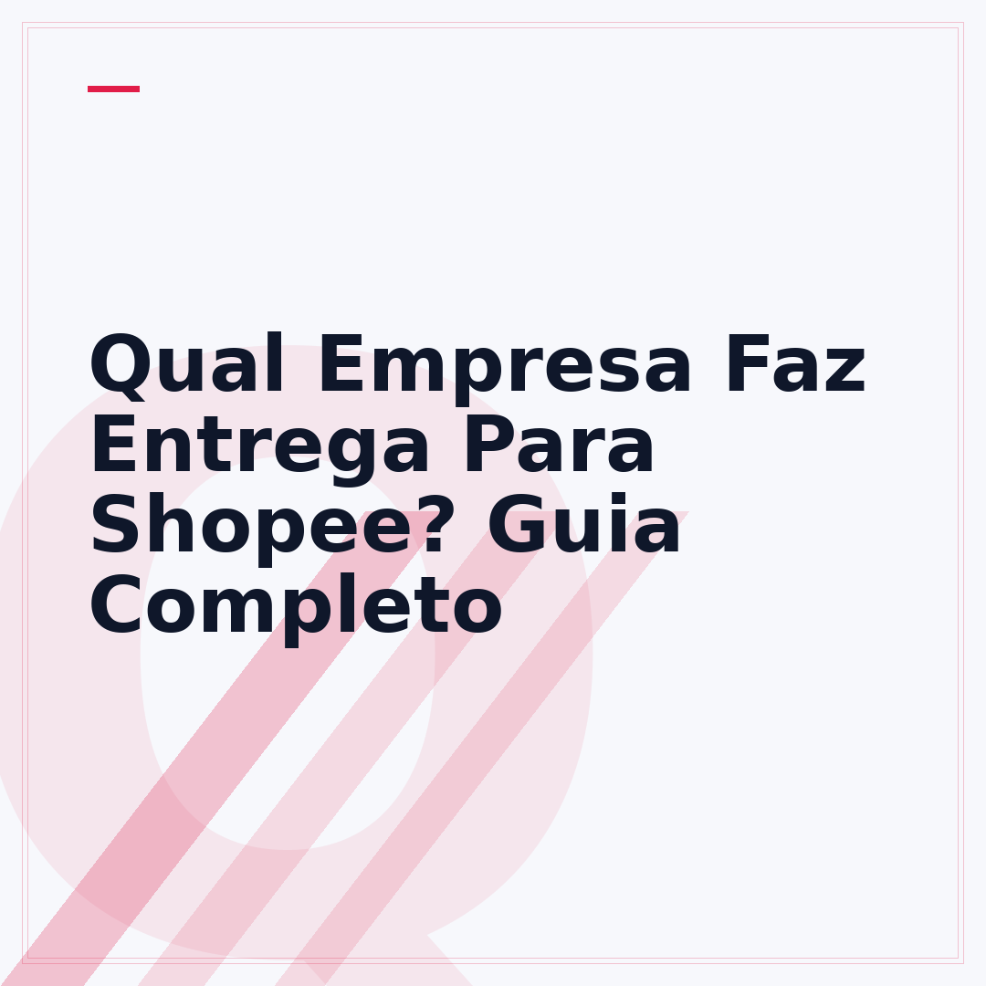 Qual Empresa Faz Entrega Para Shopee? Guia Completo
