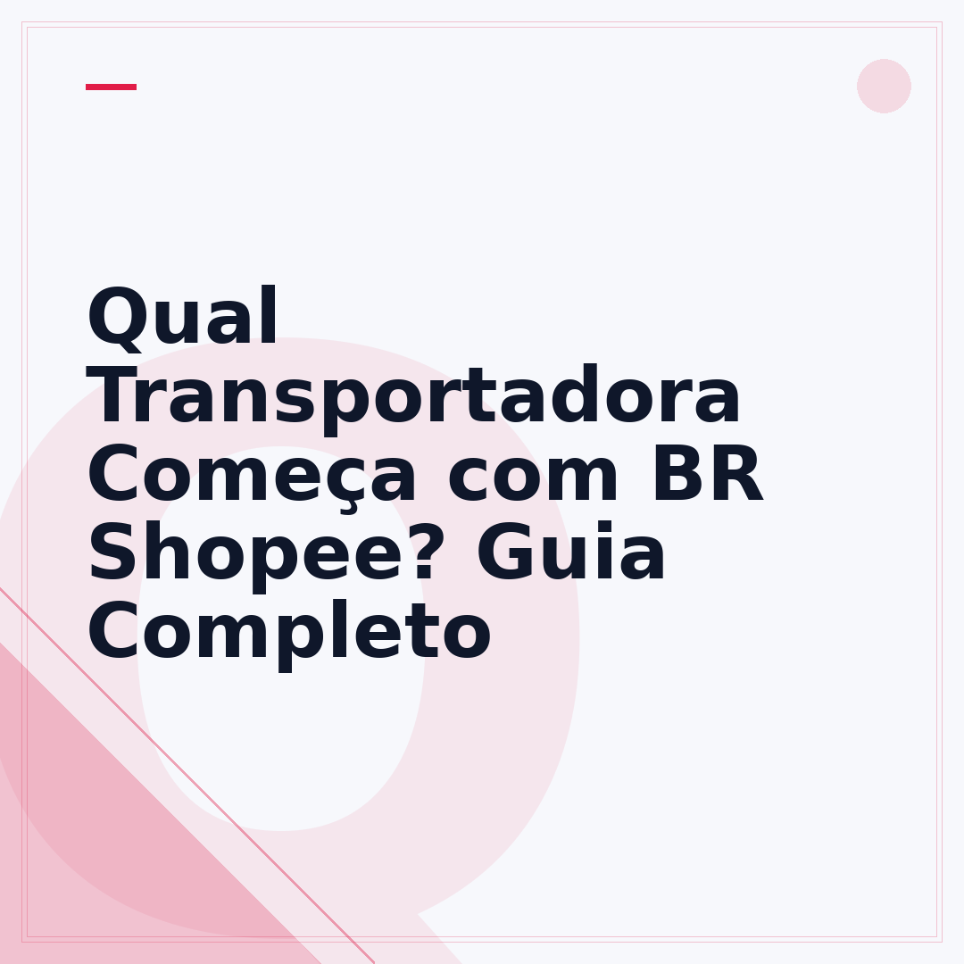 Qual Transportadora Começa com BR Shopee? Guia Completo